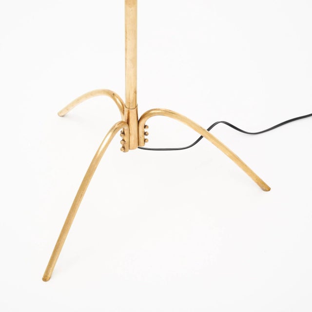 Black Italian Mid-Century Floor Lamp in the Manner of Stilnovo For Sale - Image 8 of 9