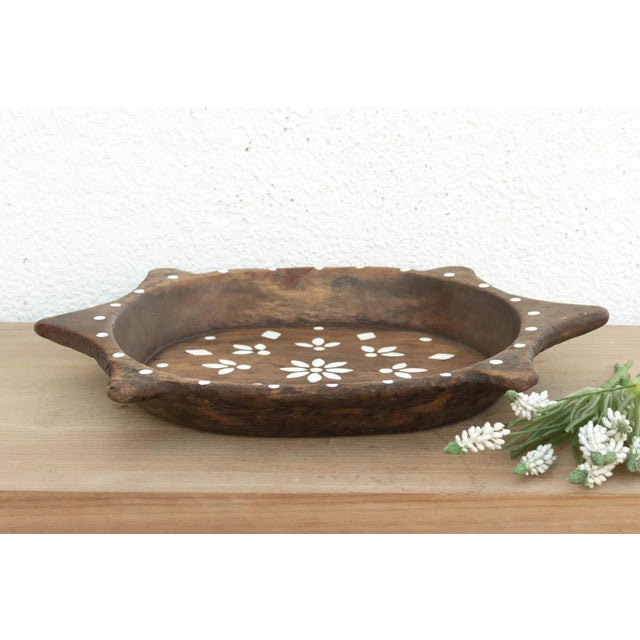 Painted Vintage Floral Art Centerpiece For Sale In Los Angeles - Image 6 of 6