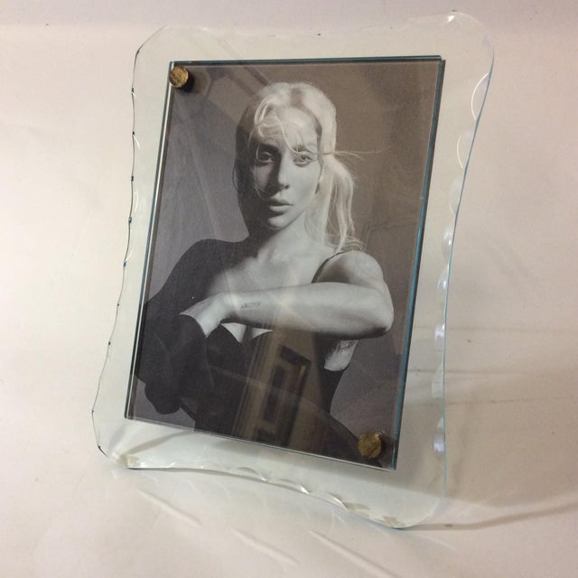 Crystal Glass Portrait Frame with Double Position from Fontana Arte, 1940s For Sale - Image 6 of 6