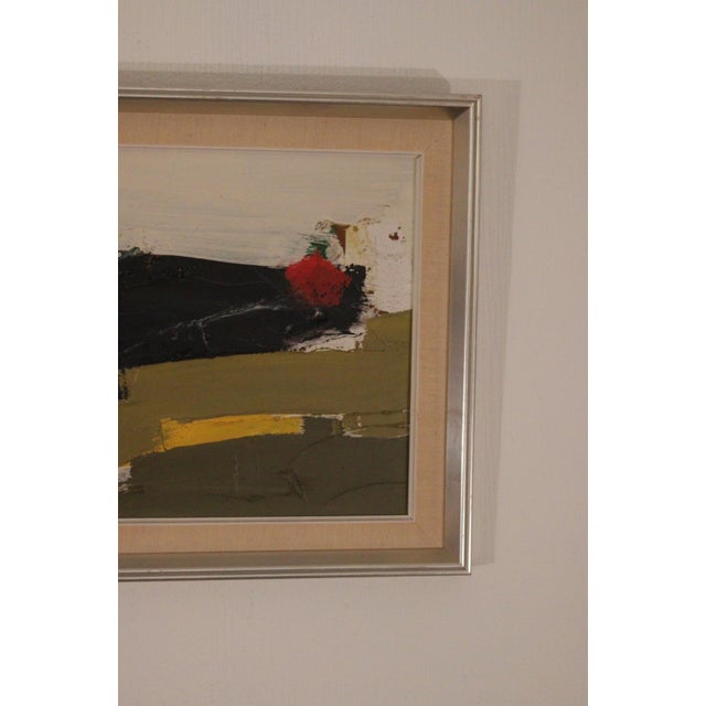 Hans Osswald, Abstract Formation Foe, 1960s, Oil on Panel, Framed For Sale - Image 4 of 13