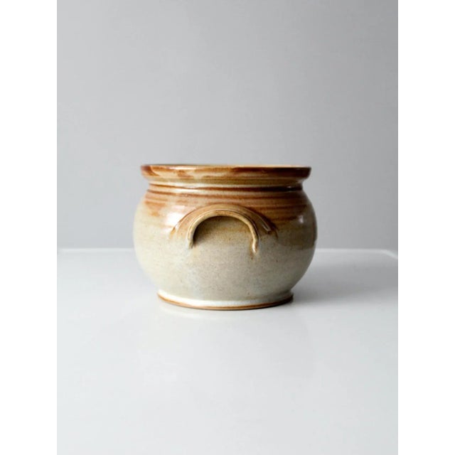 Ceramic Vintage Studio Pottery Serving Bowl For Sale - Image 7 of 11