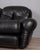 Black Vintage Italian Three-Seater Sofa in Black Leather, 1970s For Sale - Image 8 of 18