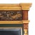 Classical style painted Parcel-gilt Mirror by John Richard with beveled mirror glass, carved frieze panel over columns,...