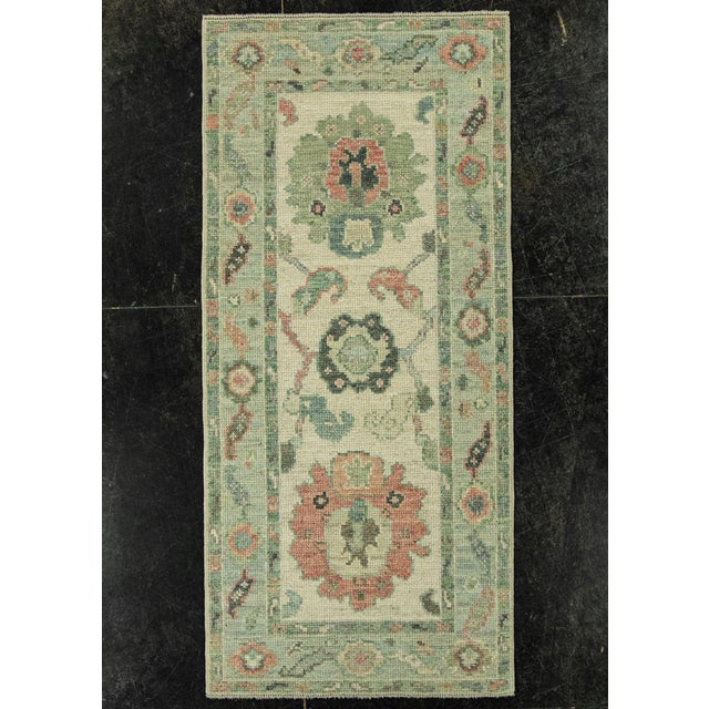 Green Turkish Oushak Rug 2'3" x 4'11" #20250 For Sale - Image 8 of 8