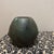 Teal Antique Bronze-Inspired Ceramic Vase – Weathered Patina Vase With Lion Crest For Sale - Image 8 of 10
