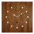 Vintage Brown Wooden Wall Clock from Seiko, 1980s For Sale