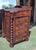 Victorian-era rosewood veneer Davenport desk featuring distinct barley twist columns on the front corners. Davenport desks...