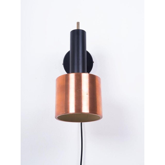 Copper Wall Light in the style of Fog and Morup, 1950s For Sale - Image 3 of 6