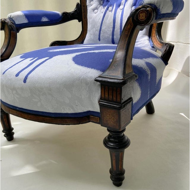 Gold Armchair with Victor & Rolf Upholstery attributed to Horrix For Sale - Image 8 of 18