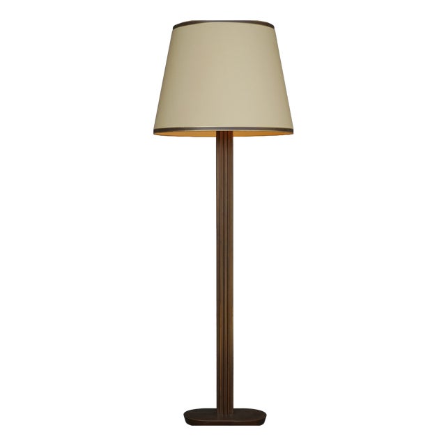 French Bronze Floor Lamp, 1970s For Sale