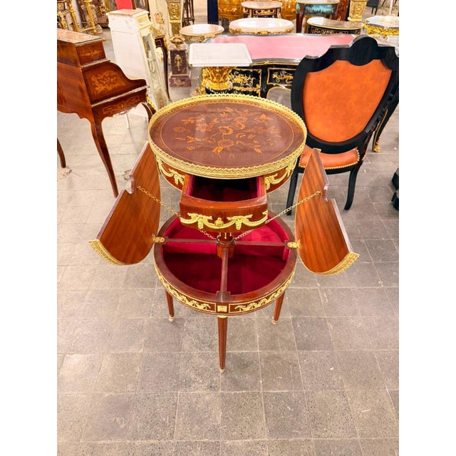 Vintage Two-Tier Mahogany Dessert Trolley on Casters For Sale - Image 4 of 10