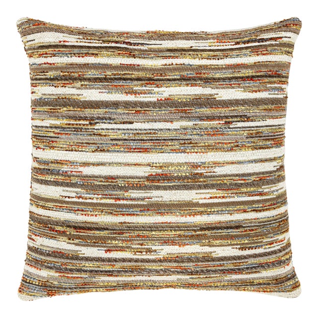 Scalamandre 22" x 22" Horizons Pillow in Sandstone For Sale