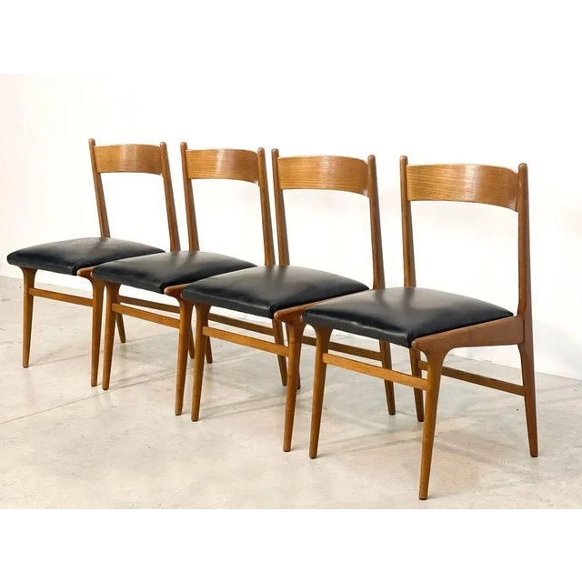 Vintage Italian Dining Chairs, 1960s, Set of 4 For Sale - Image 6 of 6