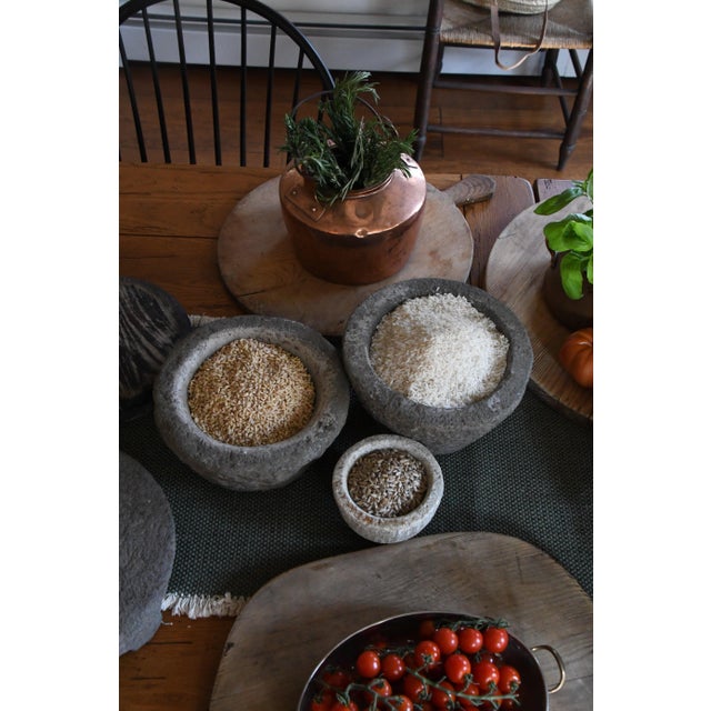Antique Hand-Carved Stone Bowl For Sale - Image 4 of 4