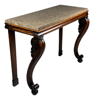 English Console Table with Marble