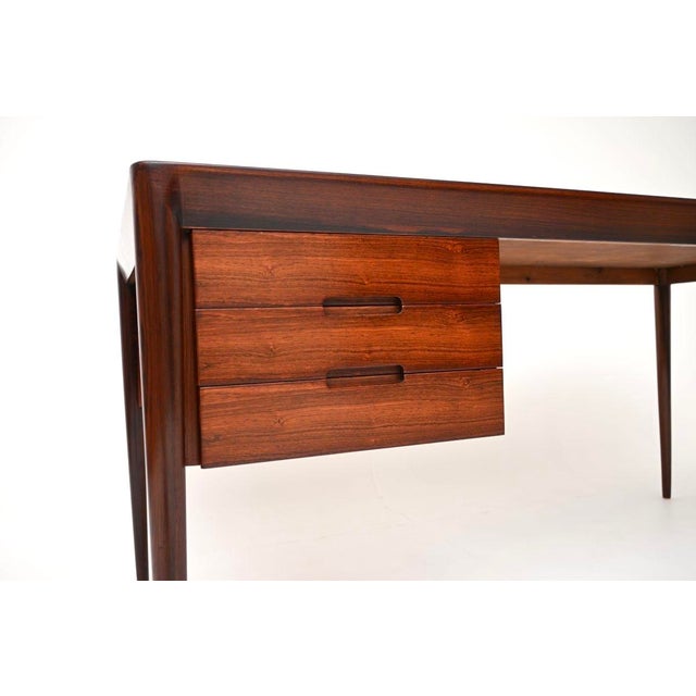 Vintage Danish Model 36 Desk attributed to Erik Riisager Hansen for Haslev, 1960 For Sale - Image 9 of 11