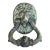 19th Century English Bronze Lion Door Knocker With Cherub Mask For Sale