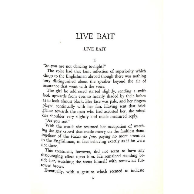 Traditional "Live Bait: Shorter Romances" 1932 Dell, Ethel M. For Sale - Image 3 of 4