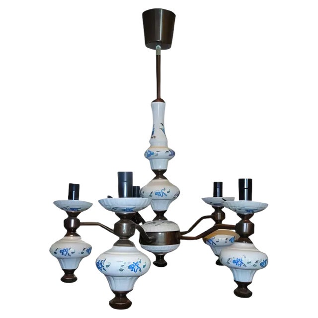 Chandelier from Polam Poznań, 1960s For Sale