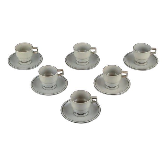 Colombia Coffee Cups in Stoneware from Bing & Grøndahl, 1970s, Set of 12 For Sale