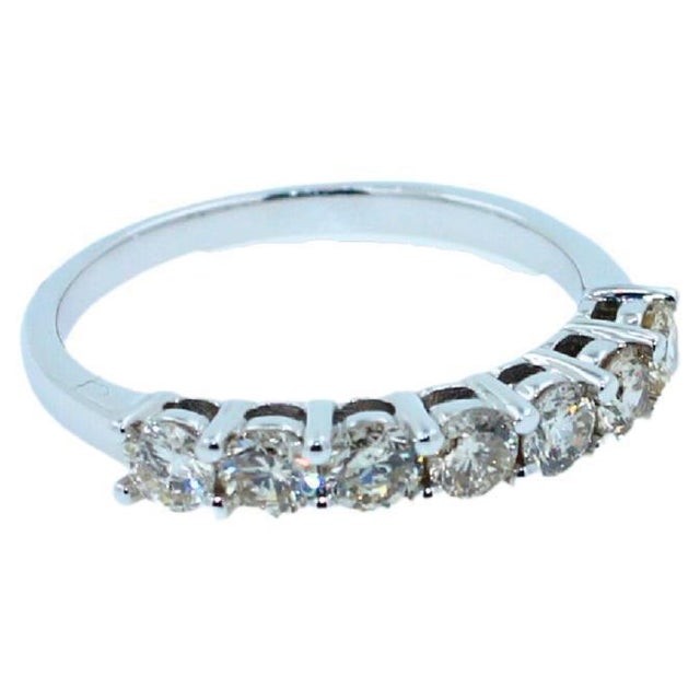 2.00 Carats of Pave GH/VS Diamonds Very Brilliant & Sparkly Warm Silvery Grey Diamonds 18K White Gold Great Value Size 6.5