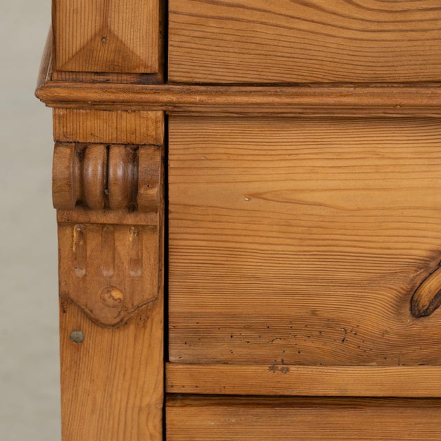 18th Century Danish Pine Chest of Four Drawers For Sale - Image 9 of 15
