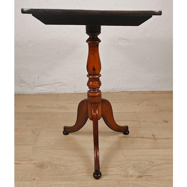 Victorian Tilt Top Table Tripod Rectangular Mahogany, 1890 For Sale - Image 10 of 13