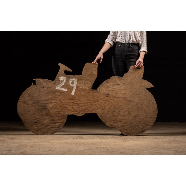 American Wooden Antique Motor Carriage Sign For Sale - Image 3 of 6