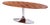 Functionalism Oval Table in Chrome and Walnut from Kovona, Czechia, 1960s For Sale