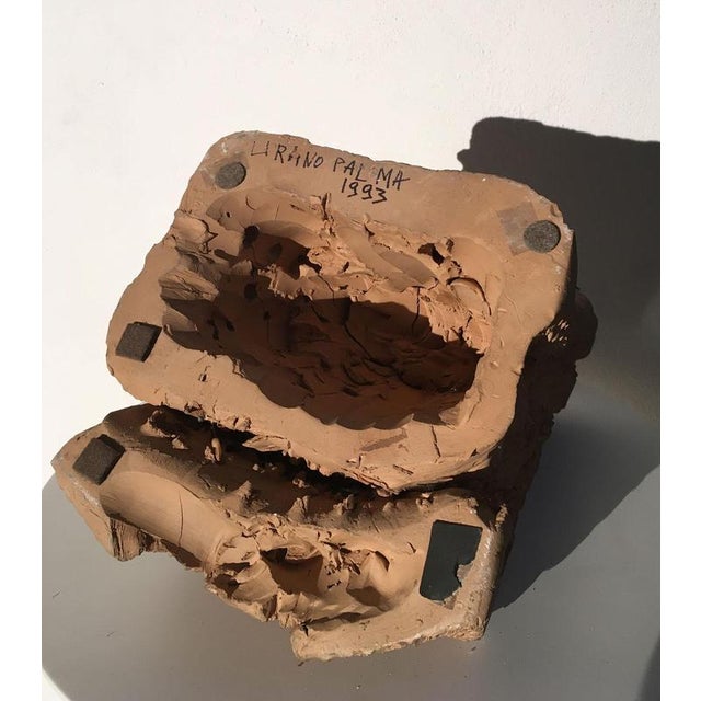 Italian Terracotta Abstract Sculpture by Urano Palma, 1985 For Sale - Image 13 of 18