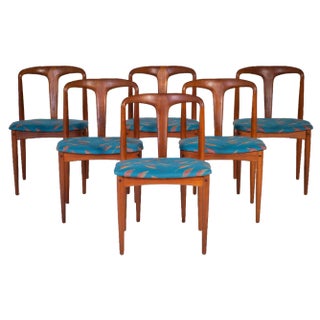 Juliane Chairs by Johannes Andersenf or Uldum Furniture, Denmark, 1960s, Set of 6 For Sale
