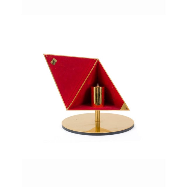 Table Lamp Sculpture Model the Tetrahedron the Fire by Salvator Dali, Milan, 1980s For Sale - Image 4 of 18