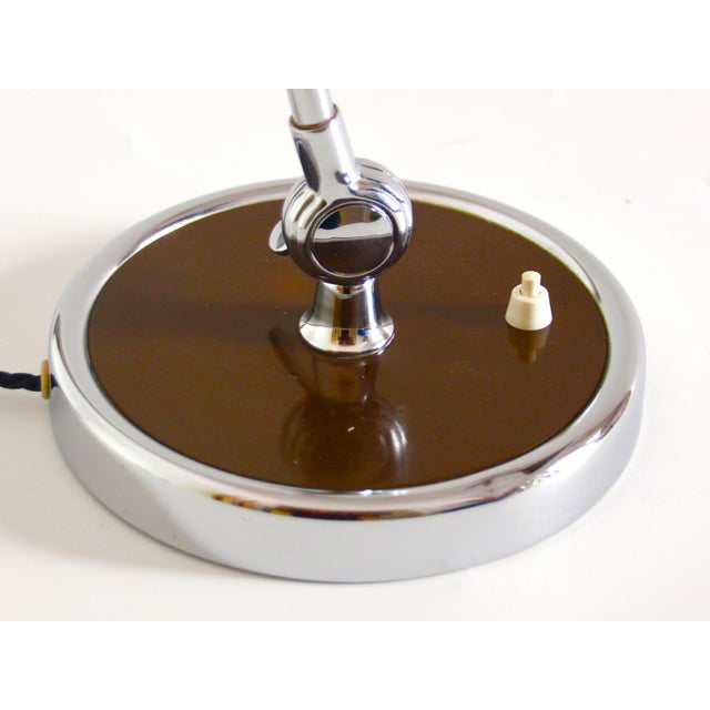 Bauhaus German Bauhaus Model 6631 Brown Metal Desk Lamp by Christian Dell for Kaiser Idell, 1950s For Sale - Image 3 of 13
