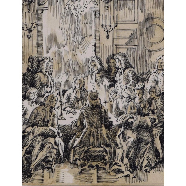 Illustration Vintage Pen and Ink Illustration by Artist Anatoly Itkin for "Dangerous Liaisons" For Sale - Image 3 of 7