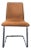 Cb2 Leather/Suede Dining Chair With Chrome Frame For Sale