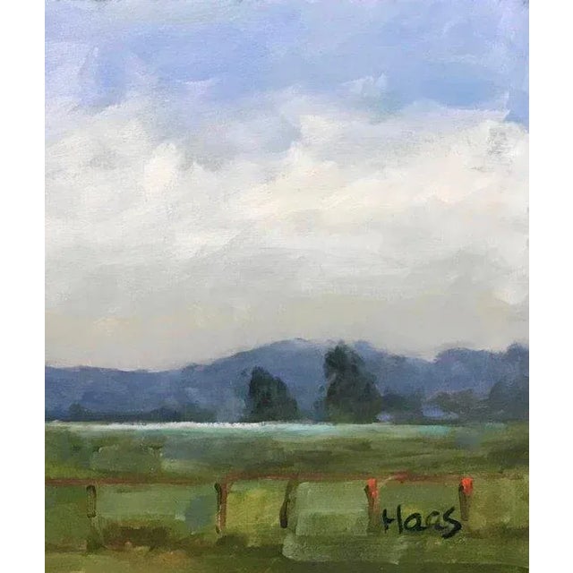 Green Contemporary Impressionist Landscape Oil Painting For Sale - Image 8 of 11