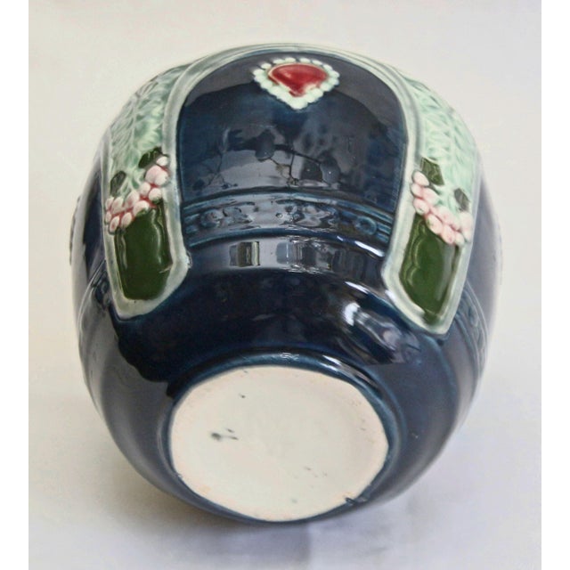 Blue Ceramic Flower Pots, 1890s For Sale - Image 8 of 10