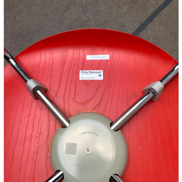 Set of Model 3107 Chairs by Arne Jacobsen for Fritz Hansen, Denmark, 1997 For Sale - Image 14 of 18