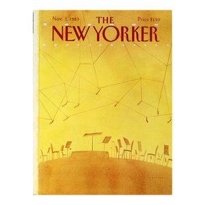 1983 Vintage New Yorker Cover, November 7 (Abel Quezada), Original New Yorker Magazine Cover, Music, Concert