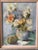 1950s Oil on Canvas of a Floral Arrangement For Sale - Image 4 of 10