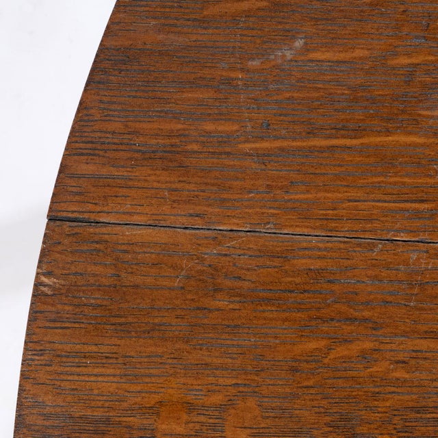 Brown Early 20th Century Mission Oak Table For Sale - Image 8 of 11
