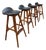 Vintage Danish OD 61 Stools by Erik Buck for OD Møbler, 1970s, Set of 4 For Sale