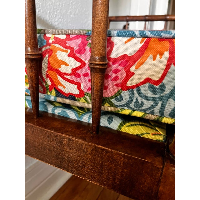 1960s Baker Faux Bamboo Bench For Sale - Image 10 of 10