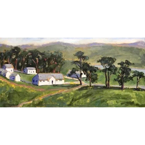 Contemporary Pierce Point Ranch, Modern Plein Air Landscape Oil Painting For Sale - Image 3 of 6