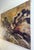 Abstract expressionist oil painting by the french artist denise cartoux, dating from 1979. The work is titled "a la...