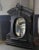Late 20th Century French Window Frame With Oval Glass Reserve and Arched Top Frame For Sale - Image 5 of 6