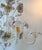 Original retail $9630, elegant Italian Venetian Glass Flower Chandelier, showroom floor sample