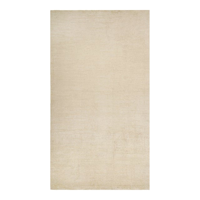 Rug & Kilim’s Solid Beige-Brown Rug in Tone-on-Tone Contemporary Style -11'x20' For Sale