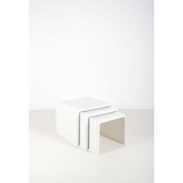 Nesting Tables by Peter Ghyczy for Horn Collection, 1970s, Set of 3 For Sale - Image 11 of 11