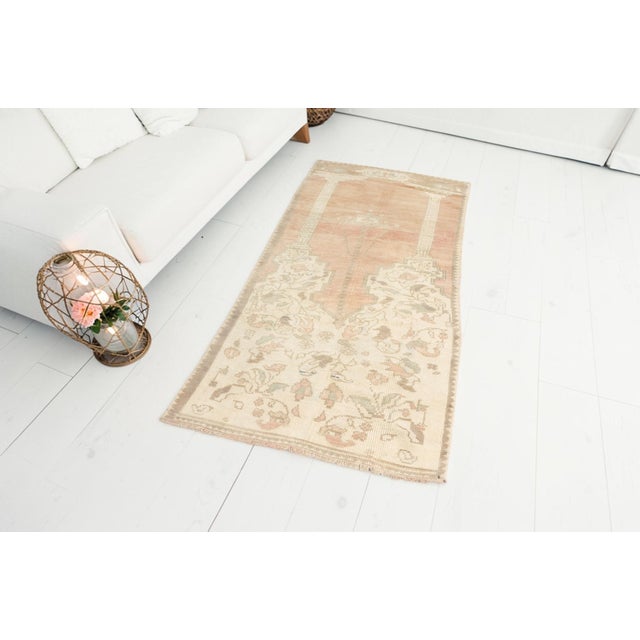 Mid 20th Century Small Oushak Bohemian Carpet For Sale - Image 4 of 10